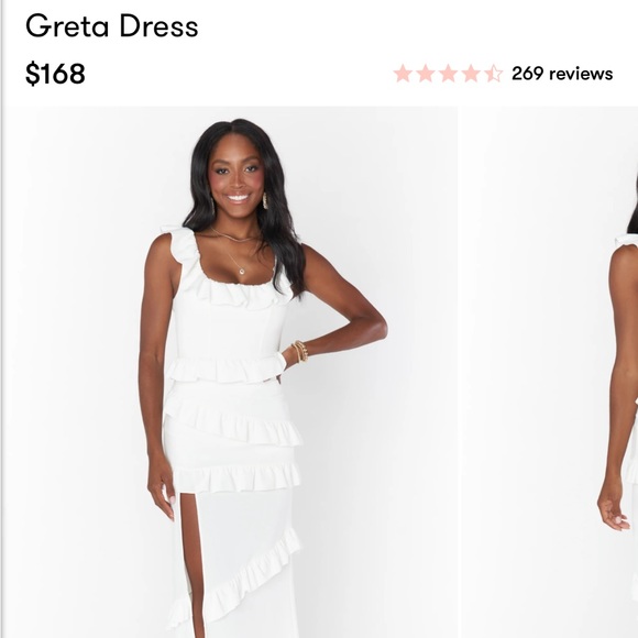 Show Me Your Mumu - Greta Dress White Stretch - Picture 1 of 5